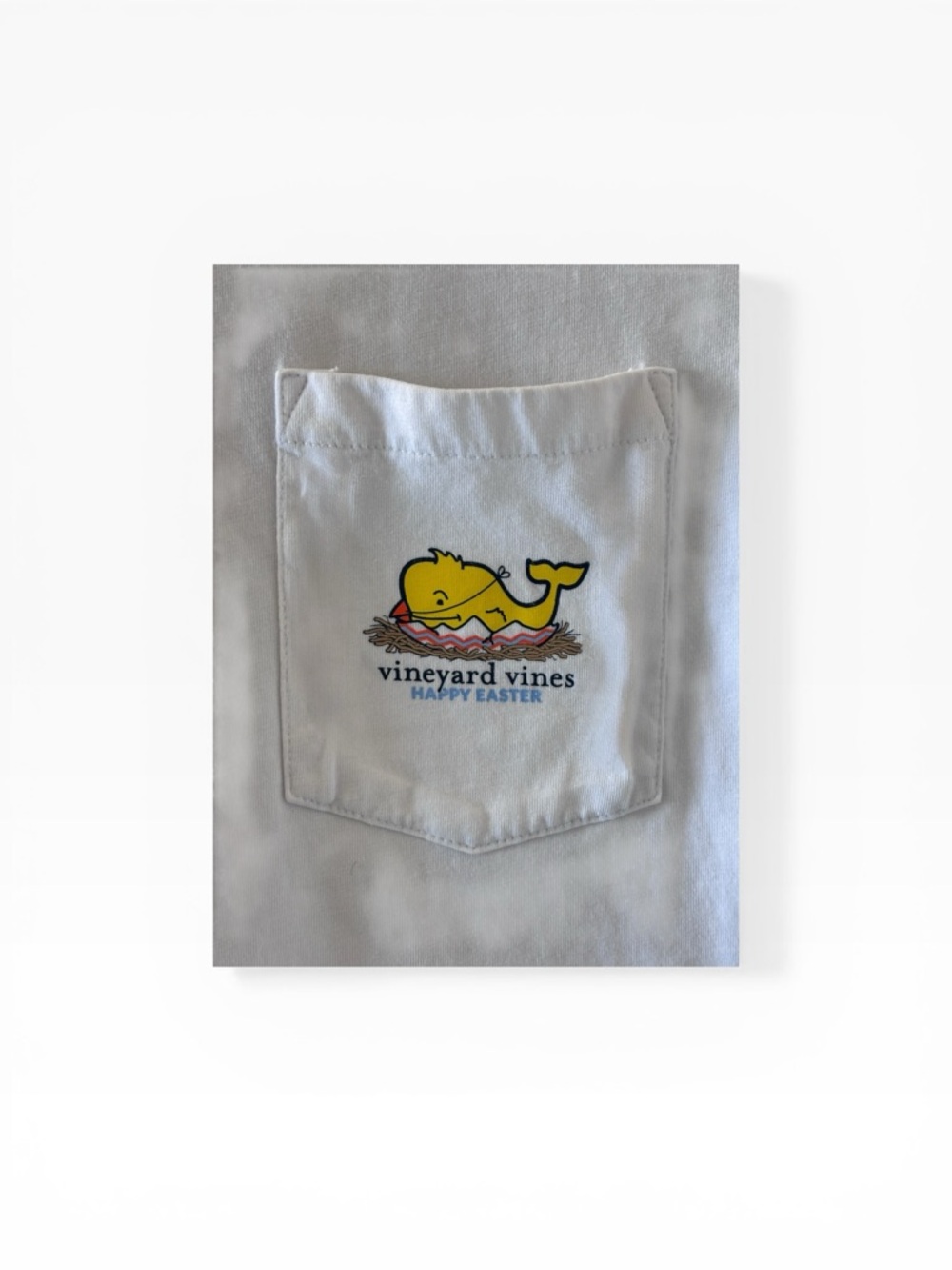 Vineyard Vines Kid’s Sz Large Easter Graphic Pocket SSS, EUC - Picture 4 of 5